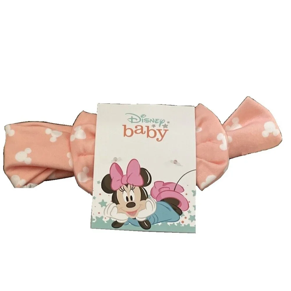 ⭐️3/$30- Minnie jumper with matching headband, peach, white silver,  3-6 months